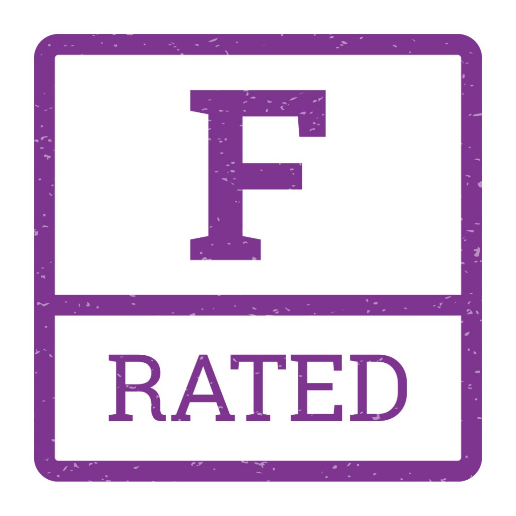 F-Rated Logo Purple with border